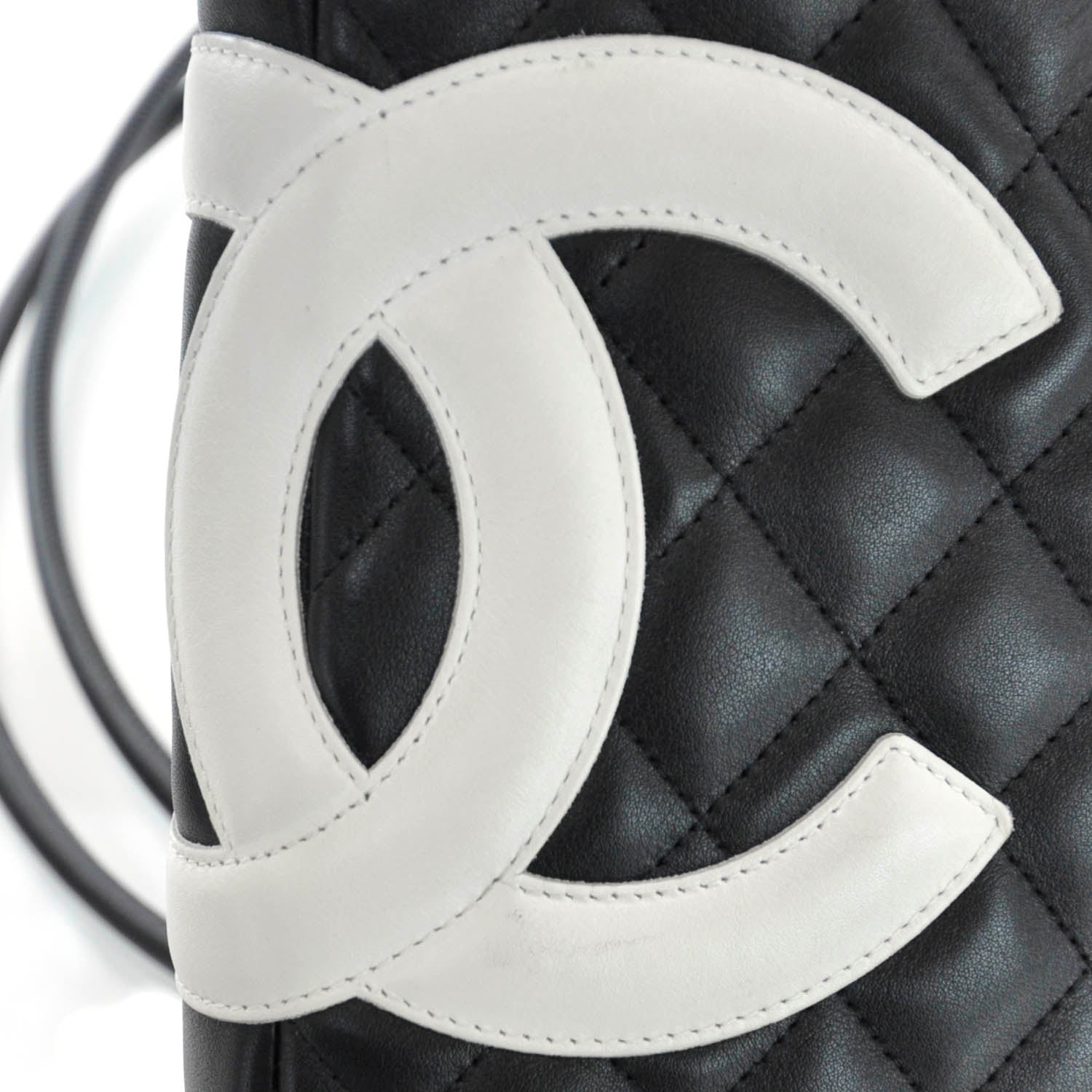 Chanel Calfskin Cambon Medium Messenger Black White 12 of 12