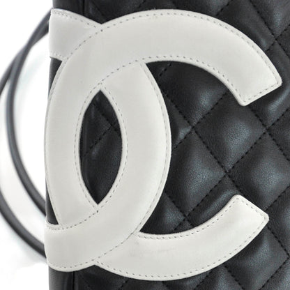 Chanel Calfskin Cambon Medium Messenger Black White 12 of 12