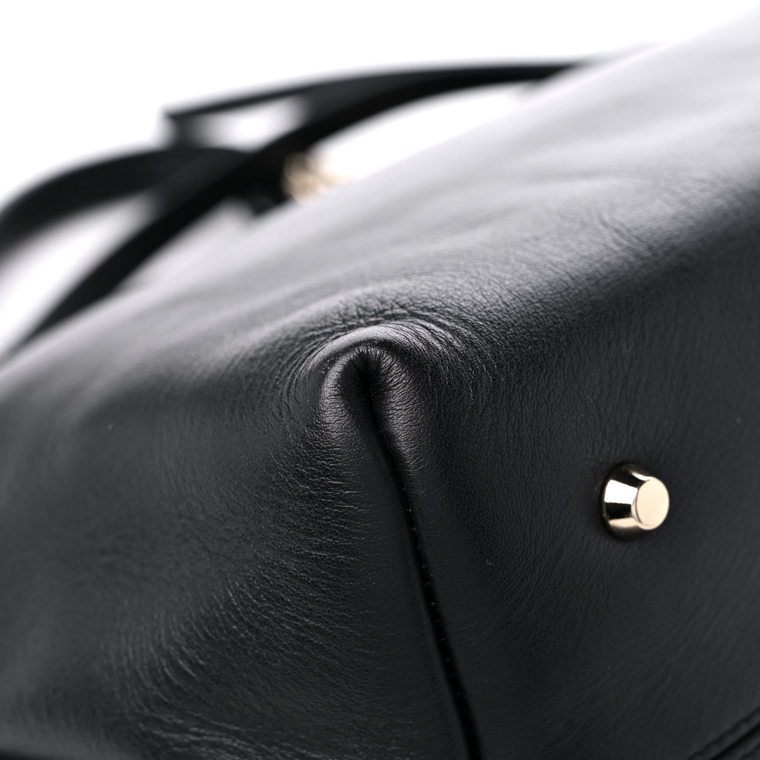Lanvin Goatskin Medium Trilogy Cabas Black 10 of 14