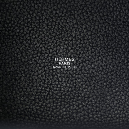 Hermes Taurillon Clemence Picotin Lock 18 PM Bleu Saphir 6 of 14
