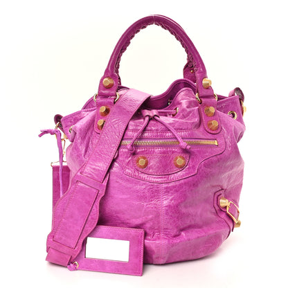 Balenciaga Agneau Giant 21 Gold Hardware Pompon Magenta 2 of 12