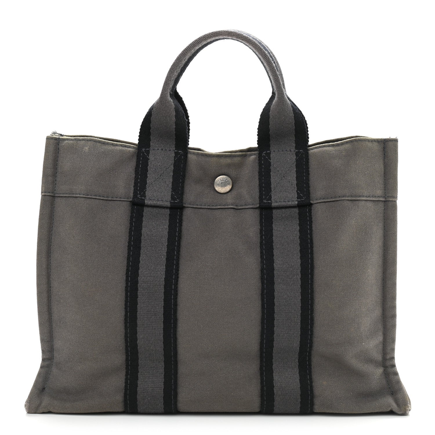 Hermes Canvas Fourre Tout PM Grey 1 of 11