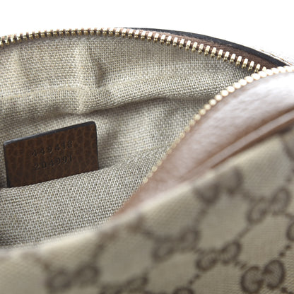 Gucci Monogram Mini Bree Messenger Bag Beige Tabacco 9 of 10