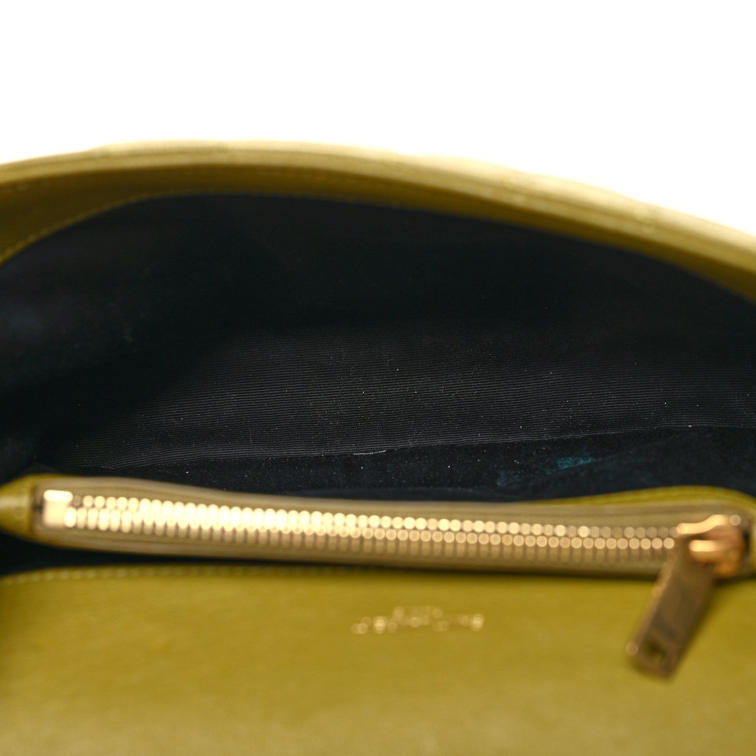 Saint Laurent Sheepskin Matelasse Chevron Monogram Medium College Bag Olive 4 of 10