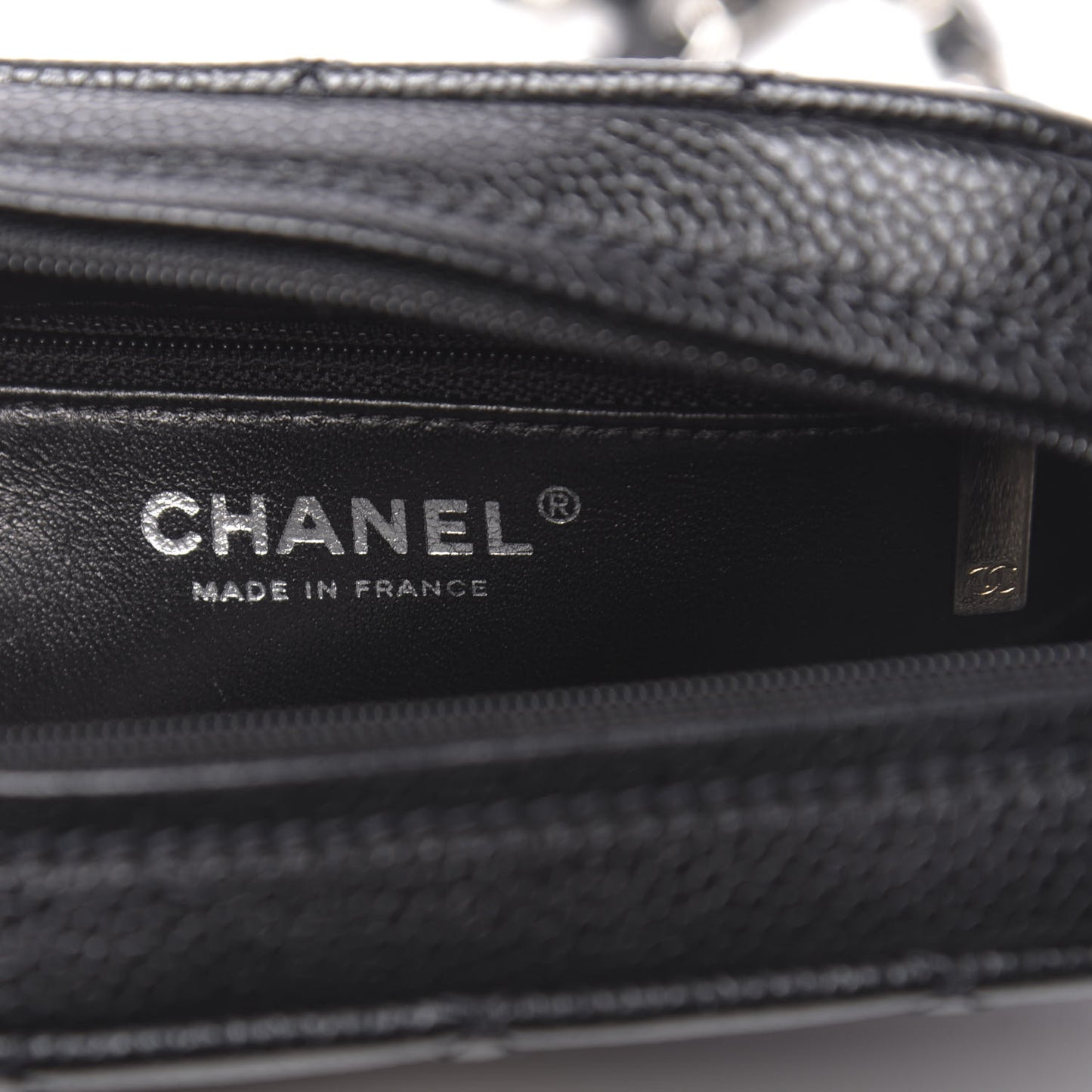 Caviar Quilted Camera Case Crossbody Bag Black