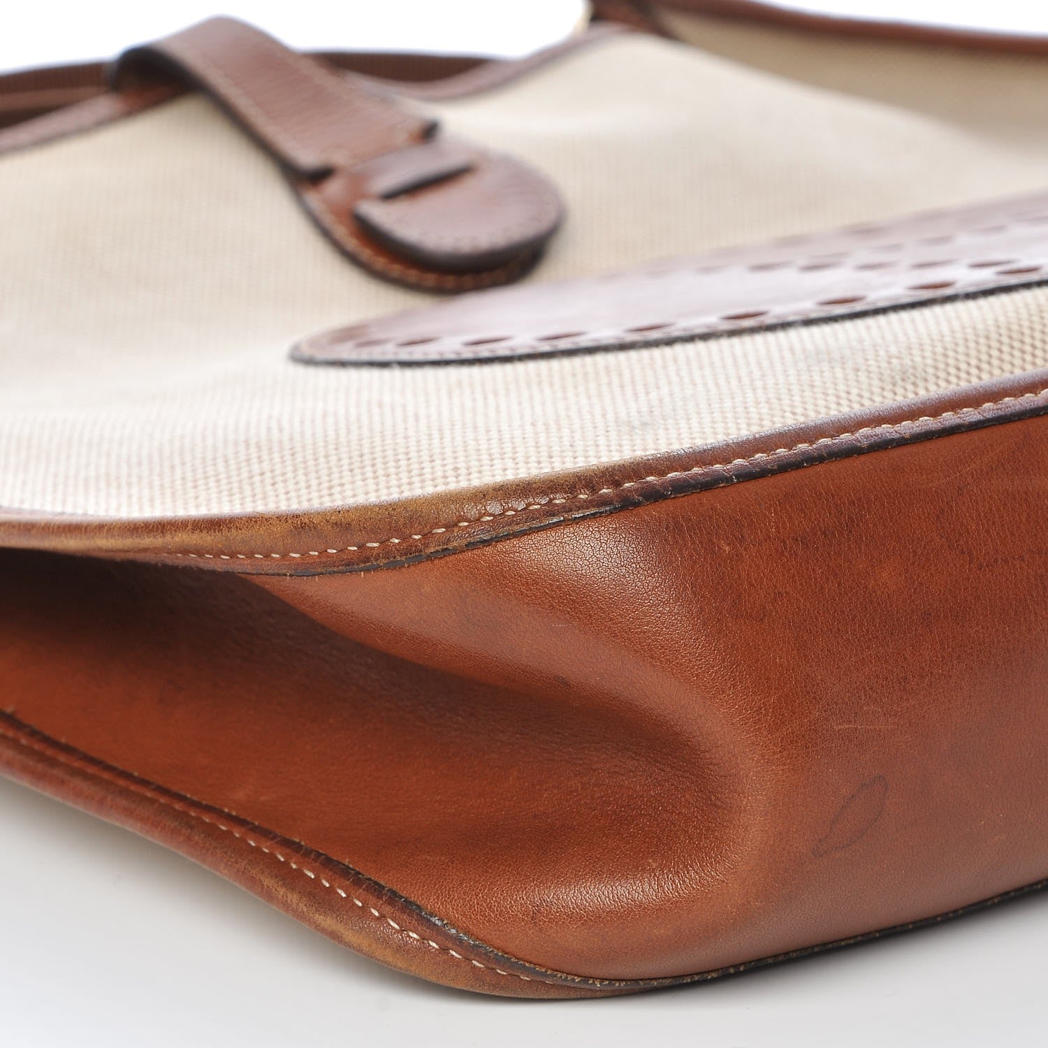 Hermes Toile Natural Barenia Evelyne GM Fauve 11 of 14