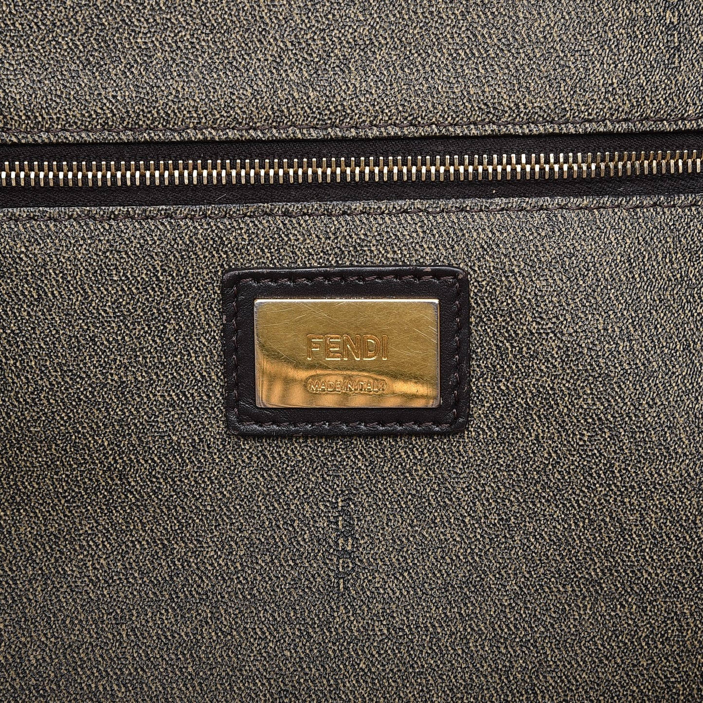 Zucca Spalmati Medium Roll Tote Tobacco Moro