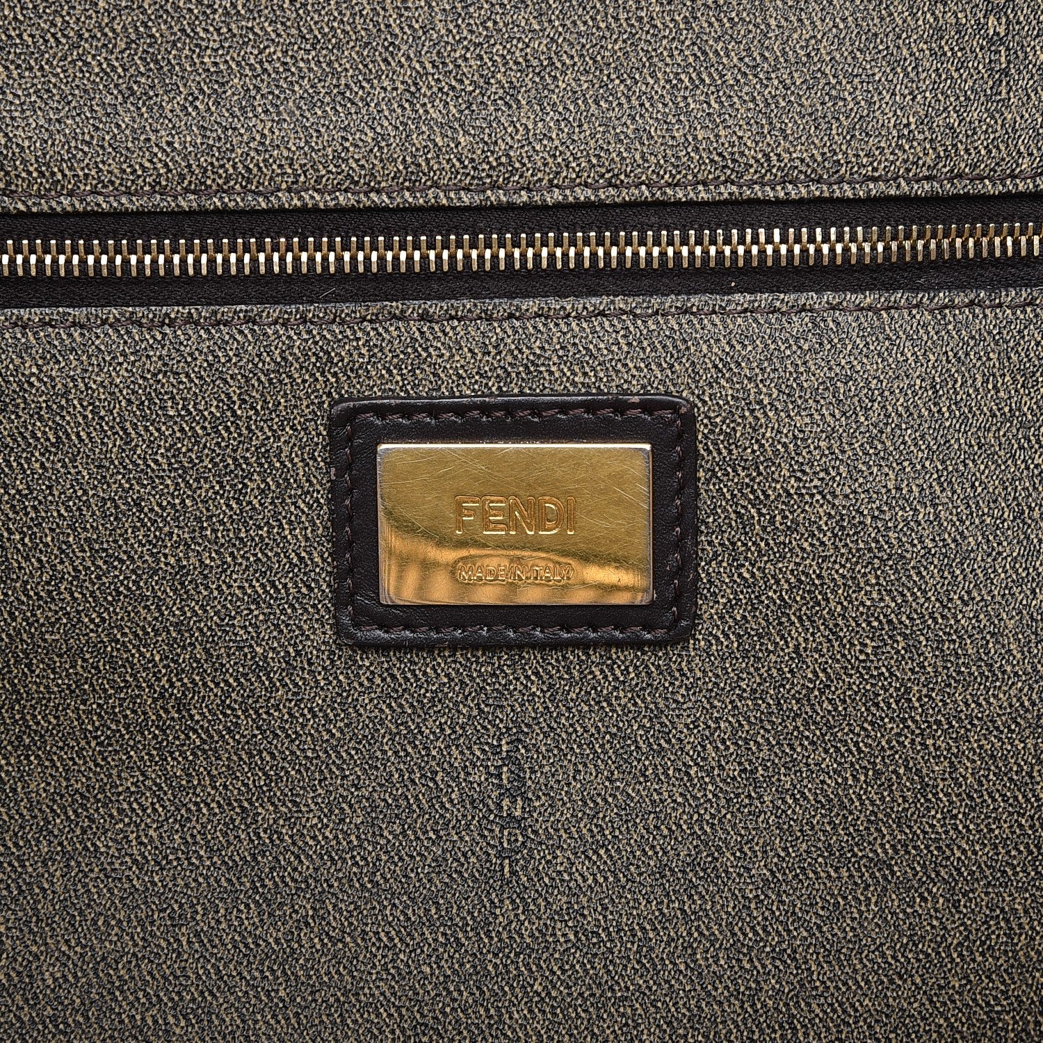 Fendi Zucca Spalmati Medium Roll Tote Tobacco Moro 6 of 13