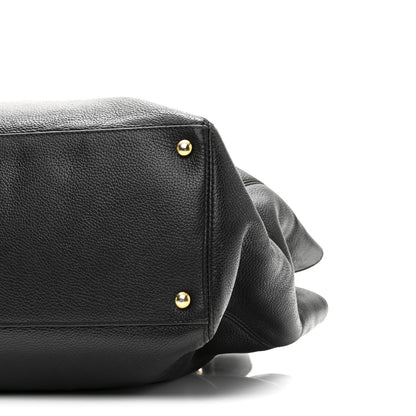 Chanel Calfskin Cerf Executive Shopper Tote Black 10 of 10