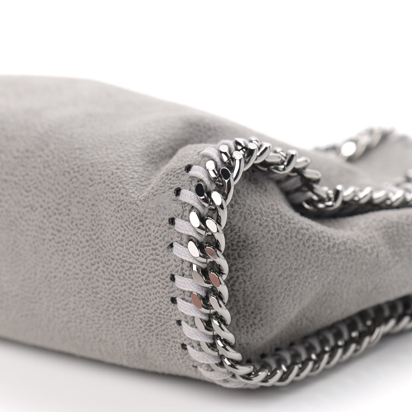 Shaggy Deer Falabella Fold Over Tote Grey