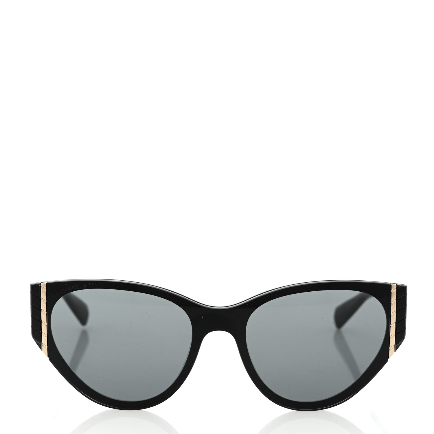 Chanel Acetate Cat Eye Sunglasses 6054 Black 2 of 8