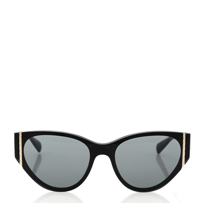Chanel Acetate Cat Eye Sunglasses 6054 Black 2 of 8