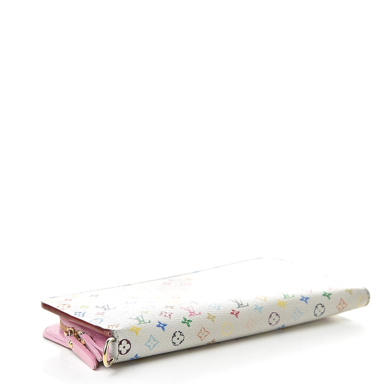Louis Vuitton Monogram Multicolor Insolite Wallet White Litchi 4 of 18