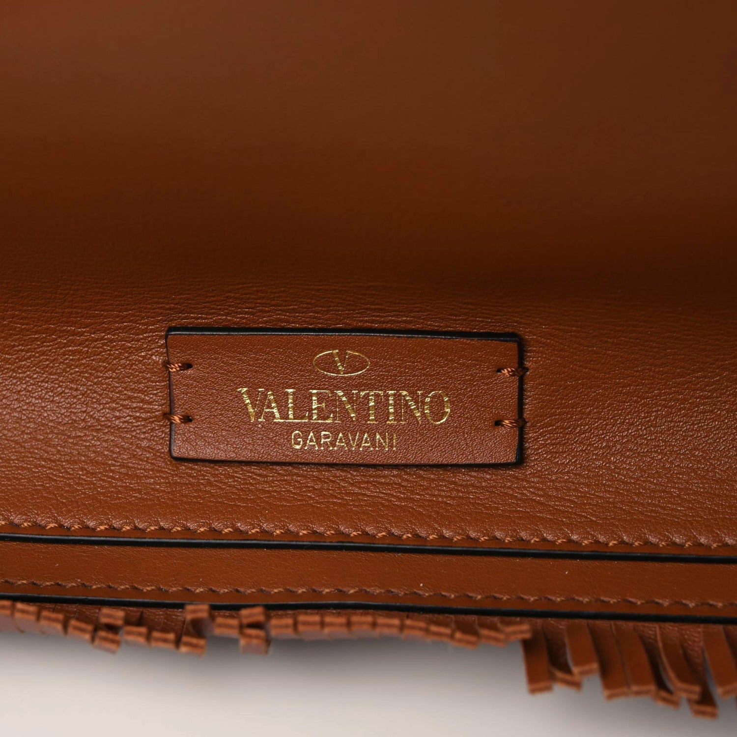 Valentino Garavani Calfskin The Rope Shopper Tan 10 of 12