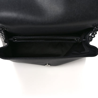 Saint Laurent Grain De Poudre Medium West Hollywood Monogram Fold-Over Black 5 of 8