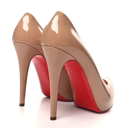 Christian Louboutin Patent Rolando 120 Pumps 41 Nude 4 of 9