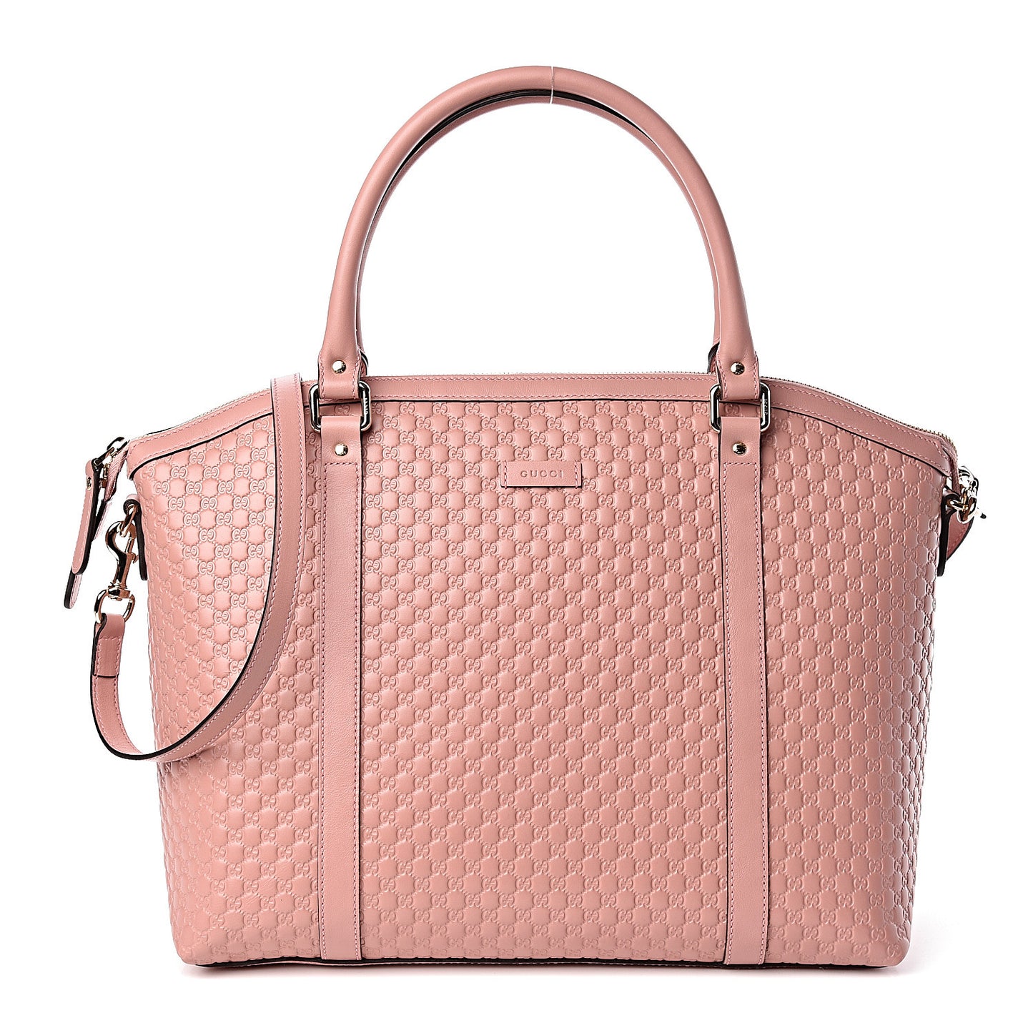 Soft Microguccissima Large Dome Satchel Soft Pink