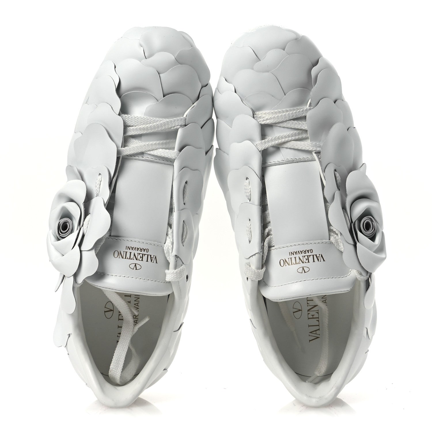 Valentino Garavani Calfskin Atelier 03 Rose Edition Sneakers 37 White 2 of 11