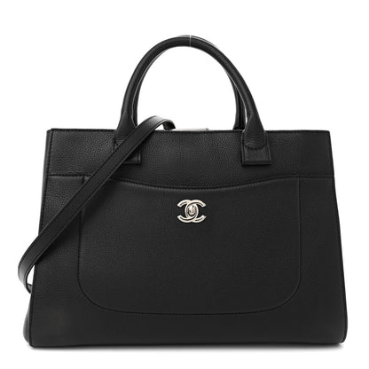 Chanel Grained Calfskin Small Neo Executive Shopper Tote Black 1 of 14