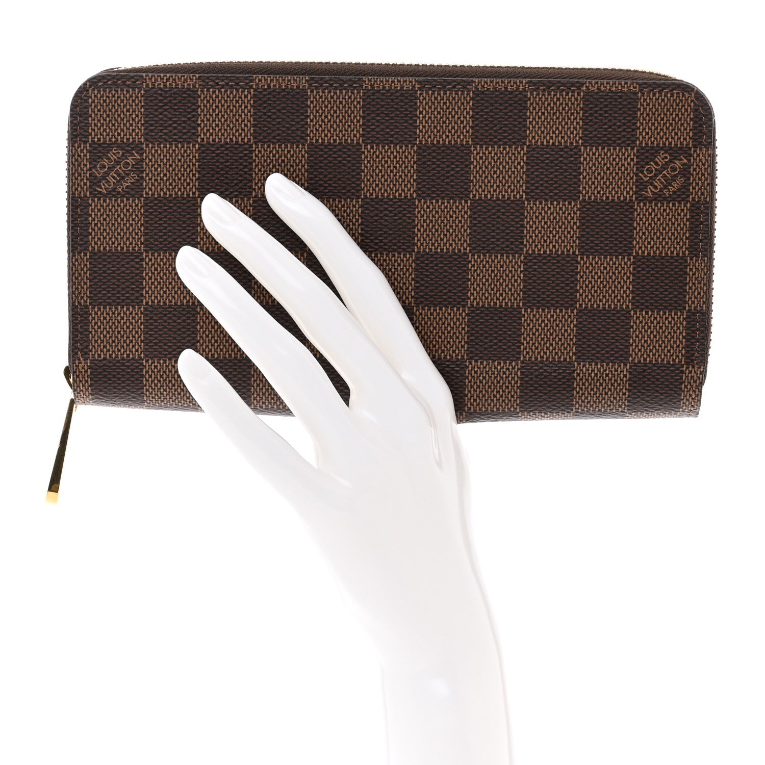 Louis Vuitton Damier Ebene Zippy Wallet 2 of 7