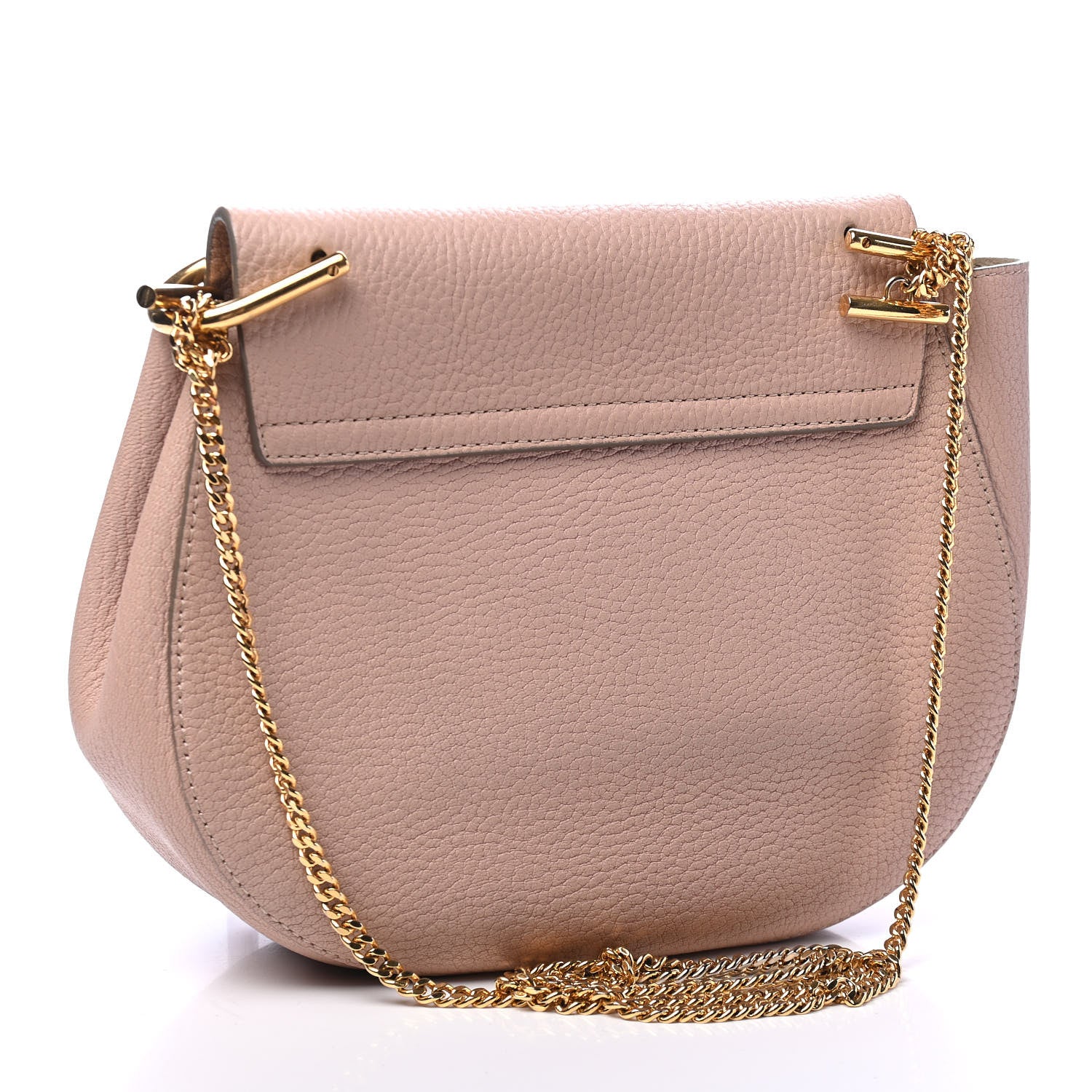 Chloe Grained Lambskin Drew Shoulder Bag Cement Pink 2 of 5