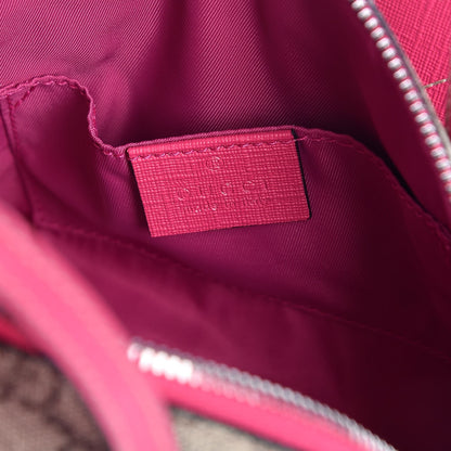 Gucci GG Supreme Monogram Kid's Bat Top Handle Bag Pink 6 of 8