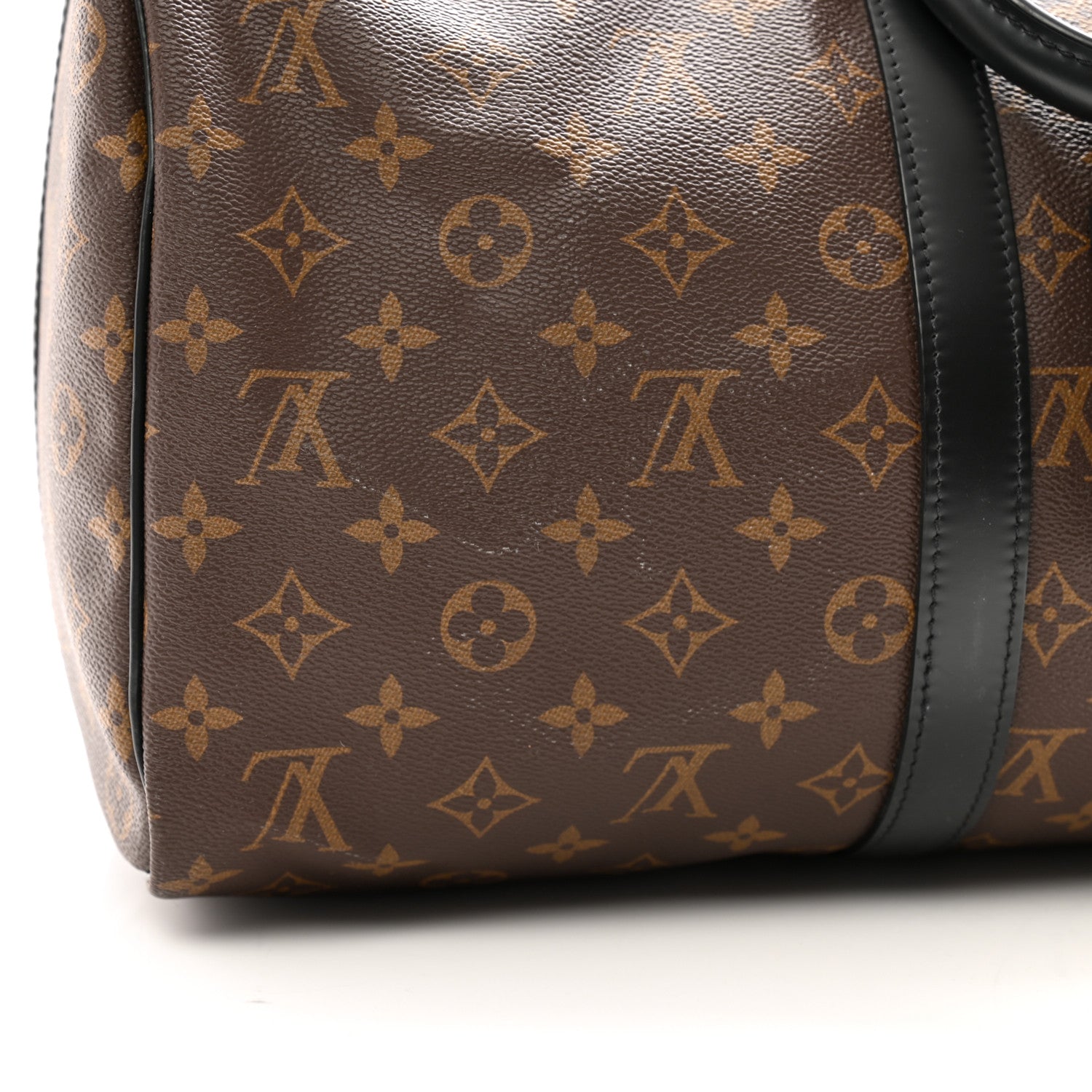 Louis Vuitton Monogram Macassar Keepall Bandouliere 45 11 of 13