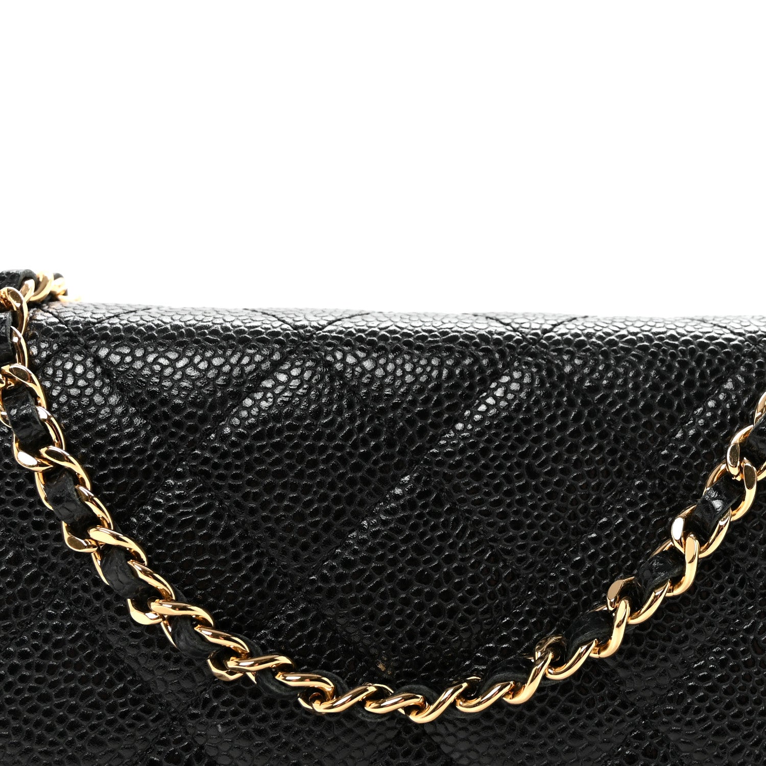 Chanel Caviar Quilted Wallet on Chain WOC Black 8 of 10