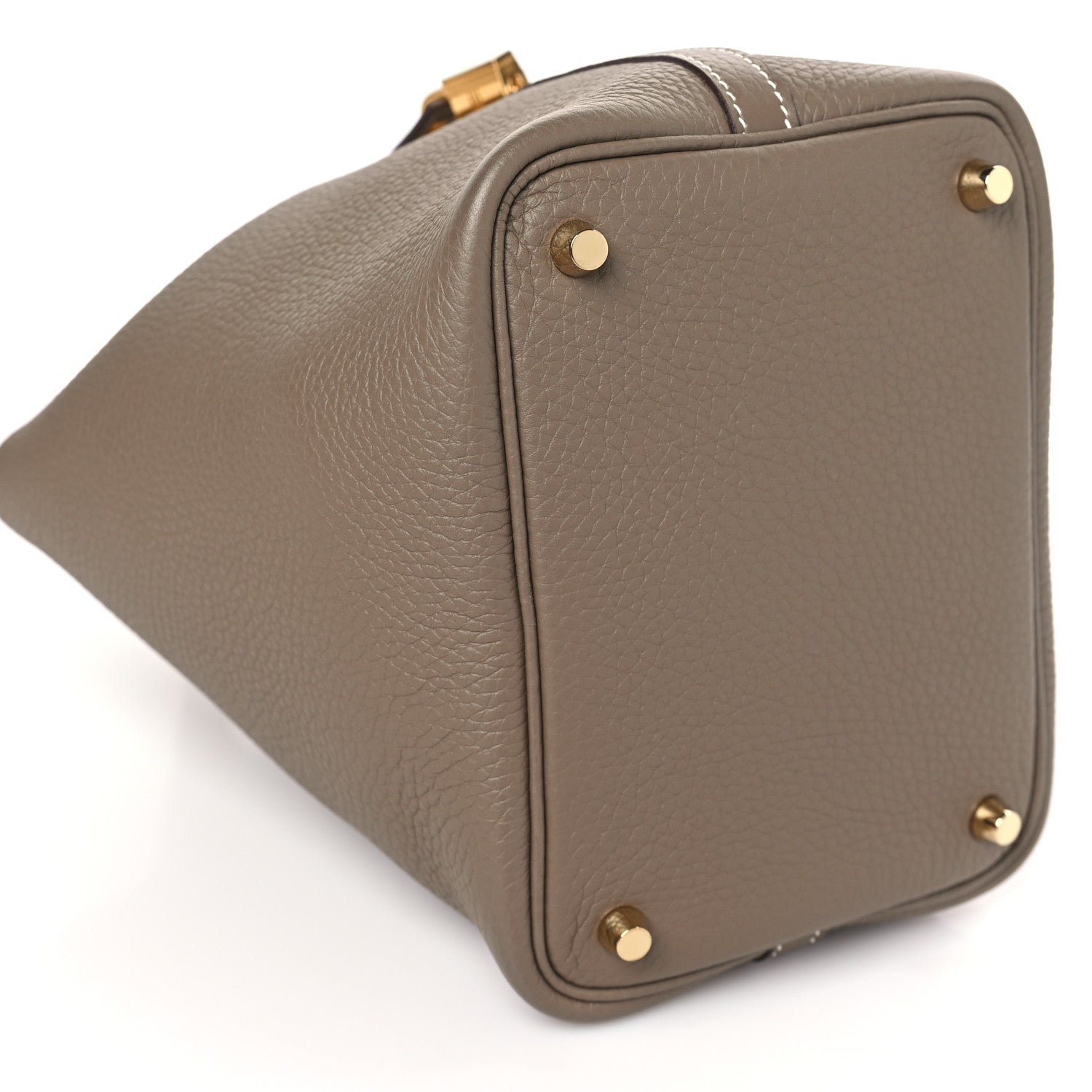 Hermes Taurillon Clemence Picotin Lock 18 PM Etoupe 8 of 12