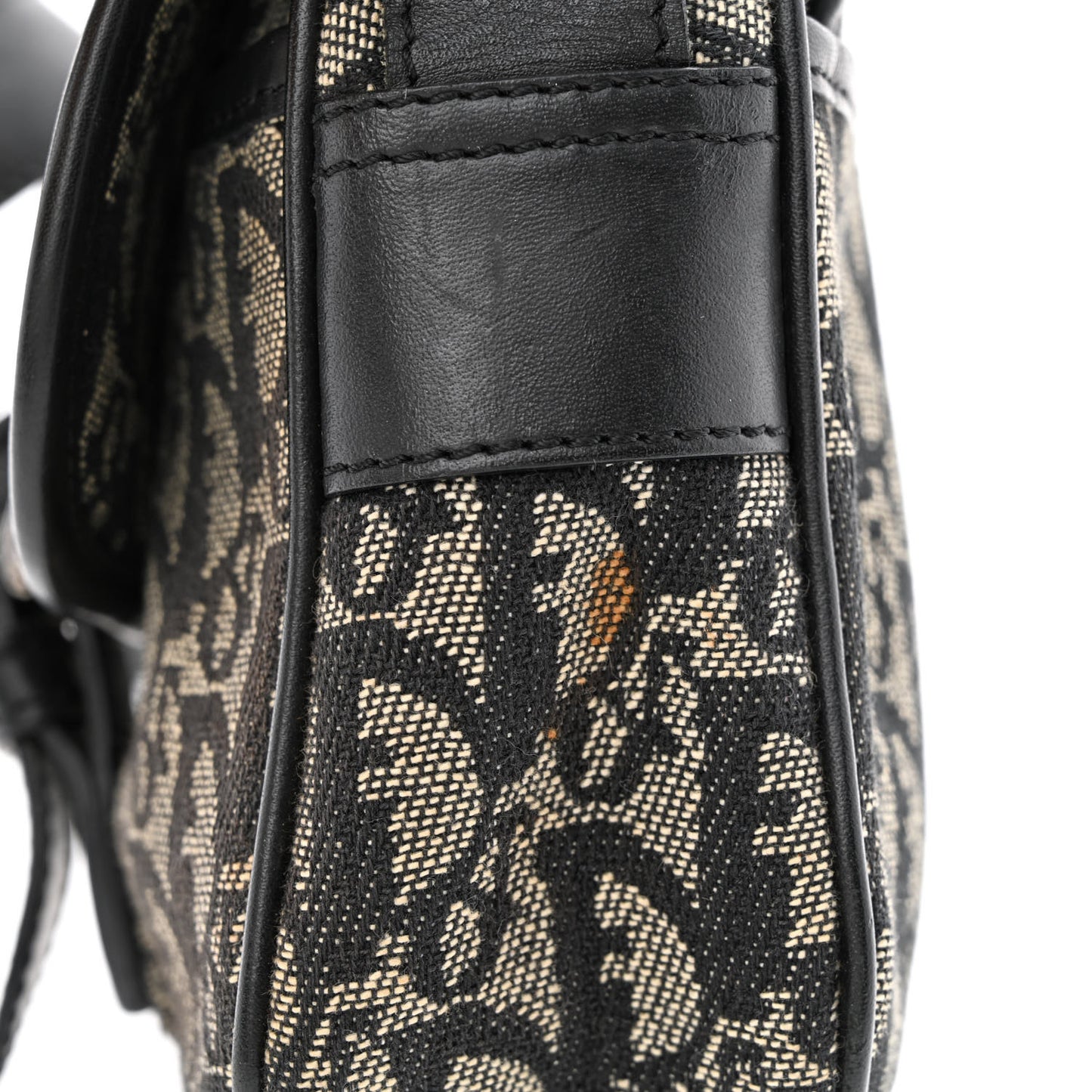 Monogram Buckle Messenger Bag Black