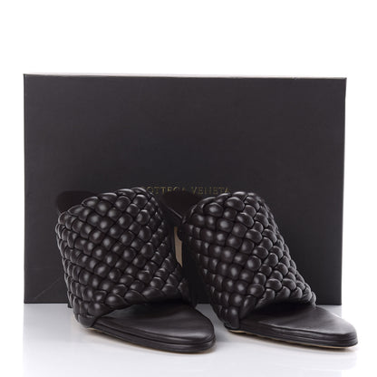Bottega Veneta Nappa Padded Intreccio The Curve Sandals 40.5 Black 9 of 9