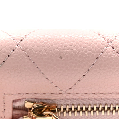 Chanel Caviar Quilted Compact Flap Wallet Light Pink 9 of 9