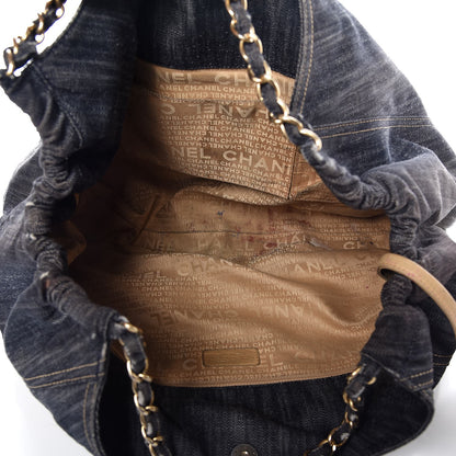 Chanel Denim XL Coco Cabas Tote Dark Blue 6 of 14