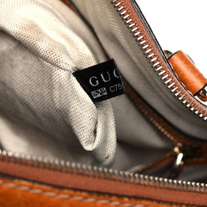 Gucci Calfskin Vintage Web Medium Boston Tobacco 8 of 20