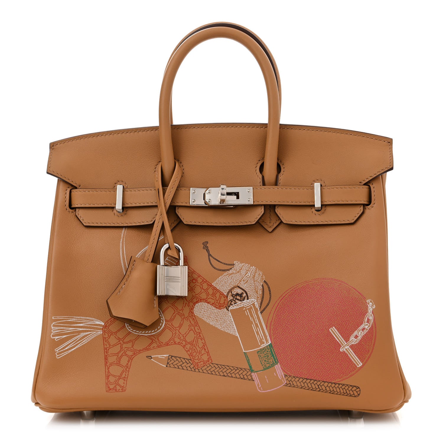 Hermes Swift In & Out Birkin 25 Biscuit 1 of 12