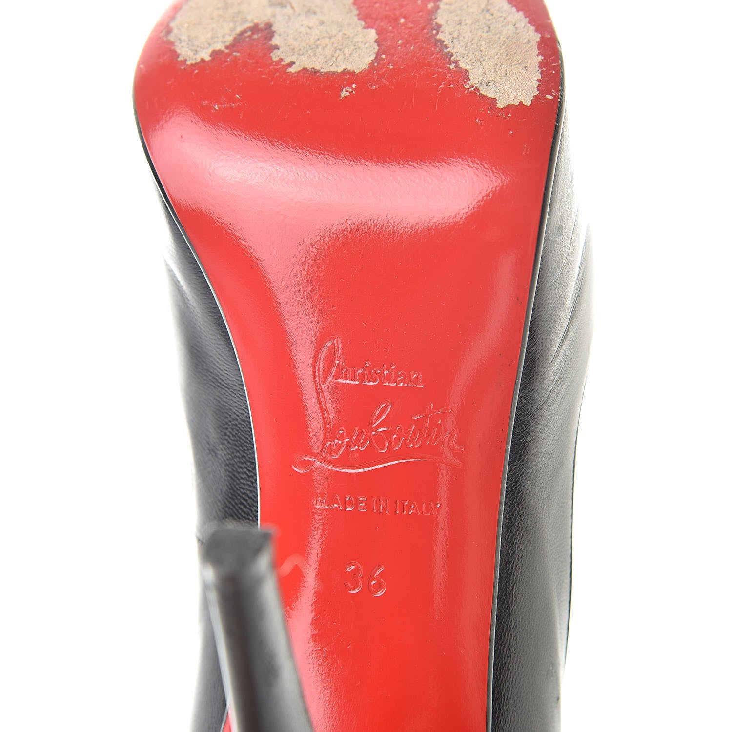 Christian Louboutin Kid Very Prive 120 Pumps 36 Black Red 7 of 13