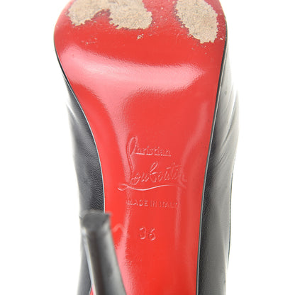 Christian Louboutin Kid Very Prive 120 Pumps 36 Black Red 7 of 13