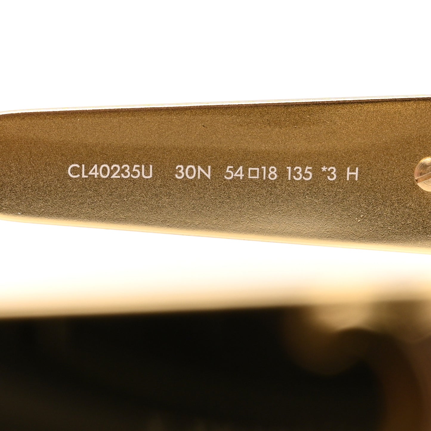 Metal Triomphe 01 Sunglasses CL40235U Gold Green