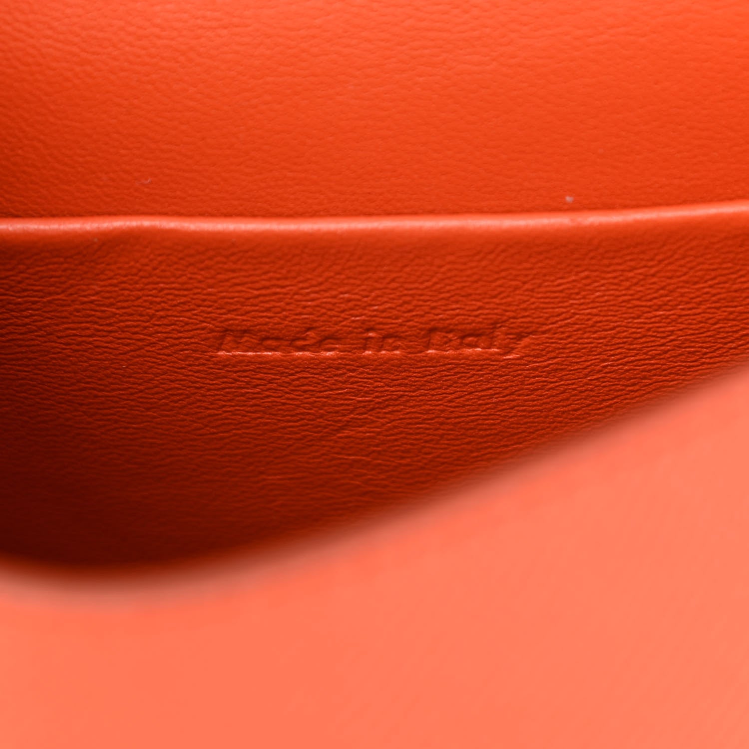 Celine Grained Calfskin Small Trotteur Carnelian 7 of 8