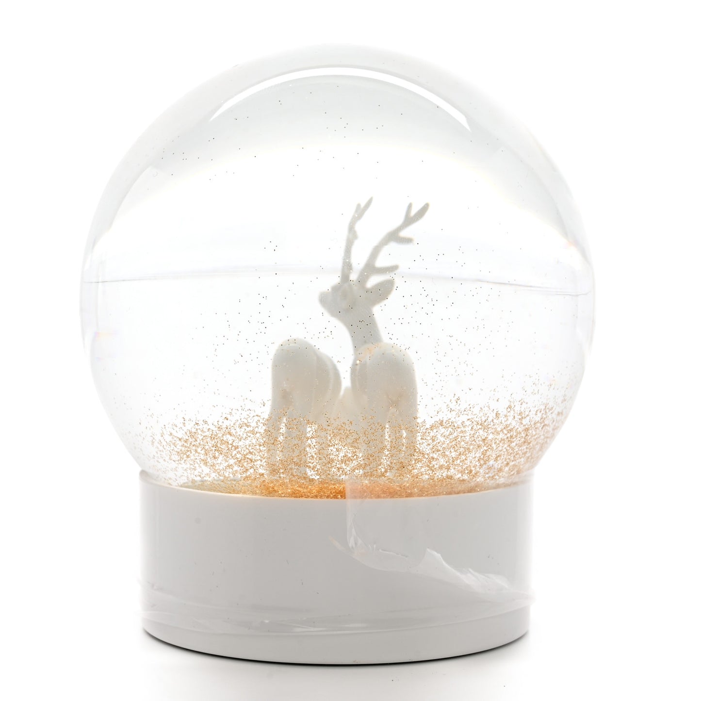 Glass Joaillerie Deer Christmas Snow Globe