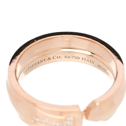 Tiffany 18K Rose Gold Diamond Modern Keys Ring 48 4.5 4 of 4