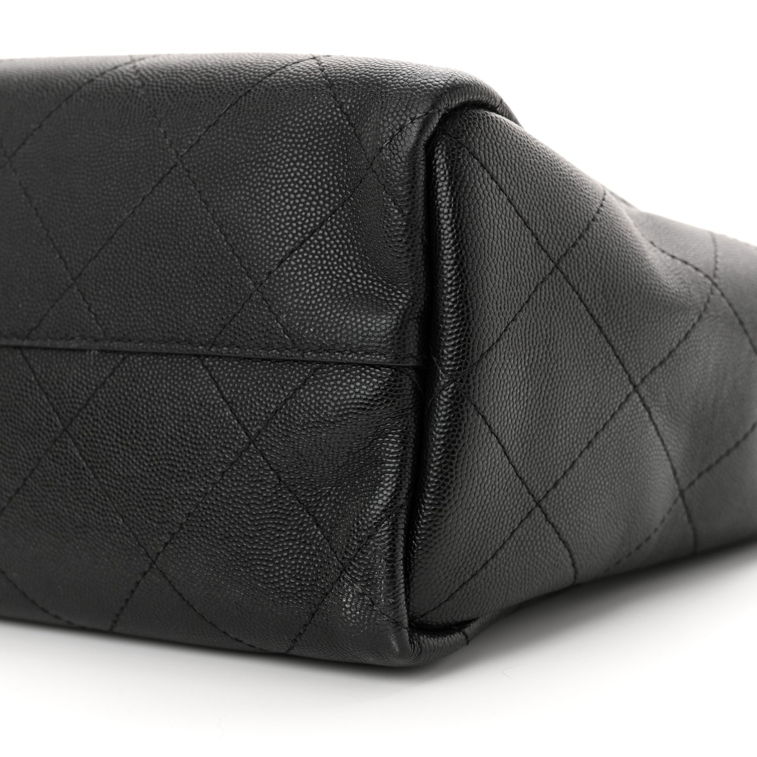 Chanel Caviar Stitched Medium Lady Coco Shopping Tote Black 10 of 11
