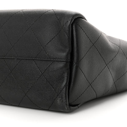 Chanel Caviar Stitched Medium Lady Coco Shopping Tote Black 10 of 11
