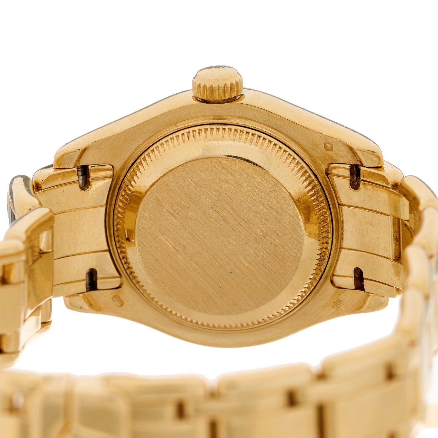 18K Yellow Gold Diamond 29mm Pearlmaster Datejust Watch Red Gradient 69298