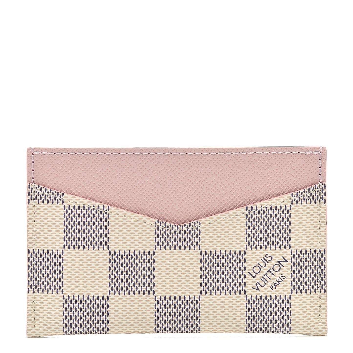 Damier Azur Daily Card Holder Rose Ballerine