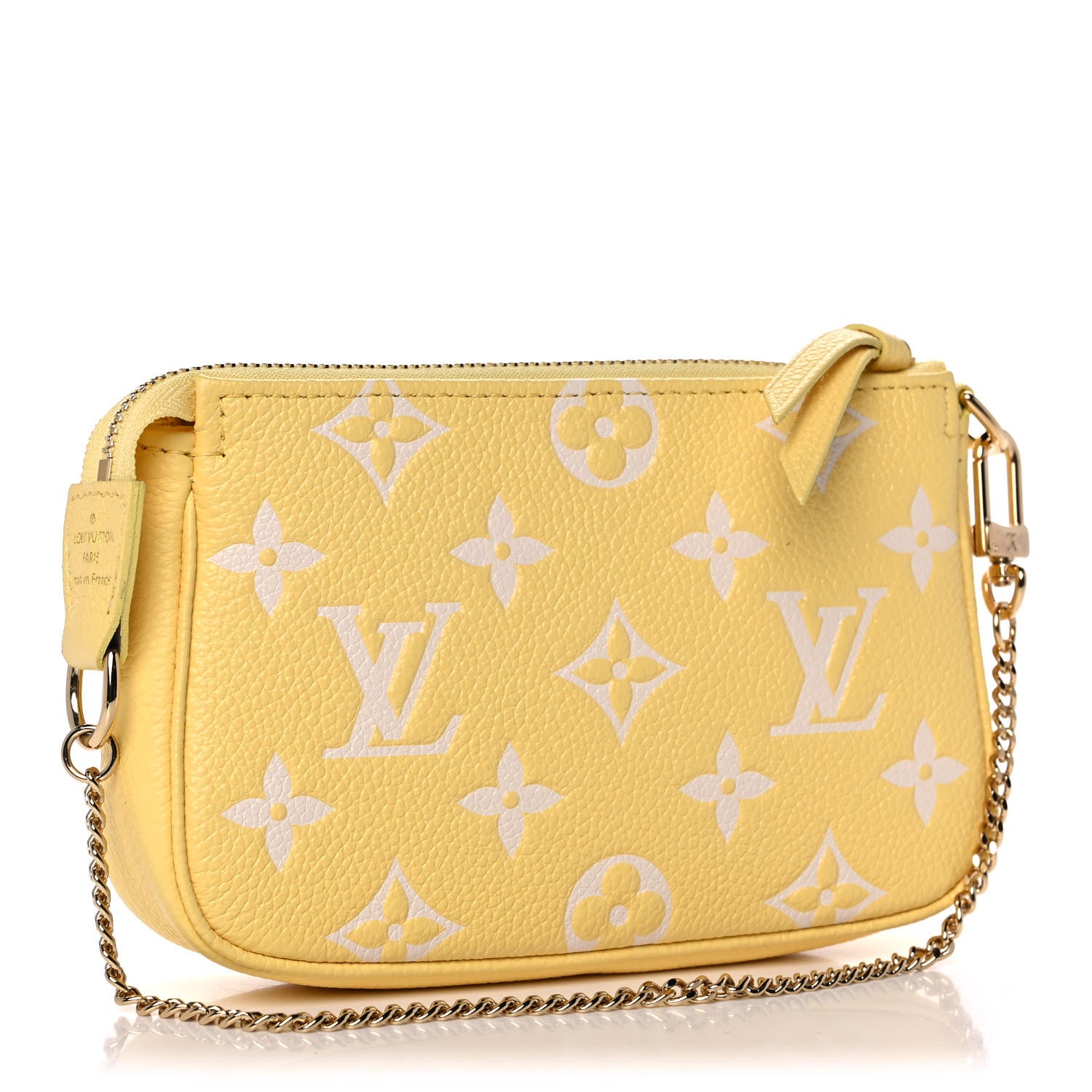 Louis Vuitton Empreinte Monogram Mini Pochette Accessories Lemon Curd Yellow 3 of 11