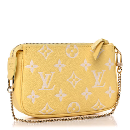 Louis Vuitton Empreinte Monogram Mini Pochette Accessories Lemon Curd Yellow 3 of 11