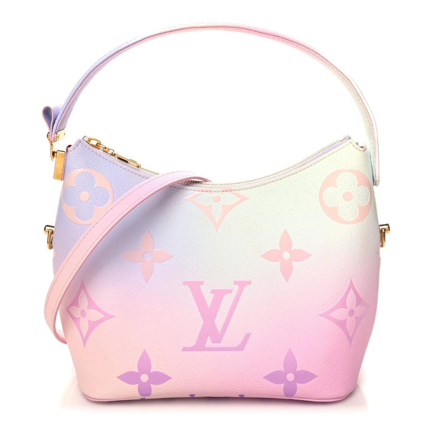 Monogram Giant Spring In The City Marshmallow Hobo PM Sunrise Pastel