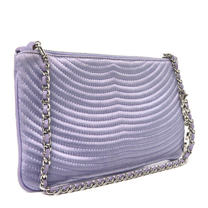 Chanel Satin Camellia Evening Bag Light Purple 3 of 10