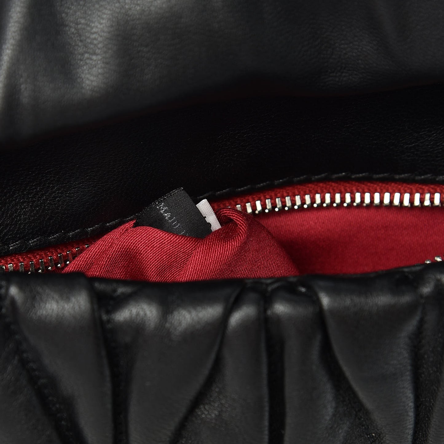 Nappa Matelasse Chain Crossbody Black